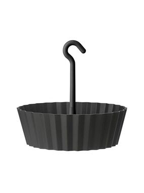 Tree Nest Sunny Hanging Planter
Round, Anthracite 10” NEW Dark Gray